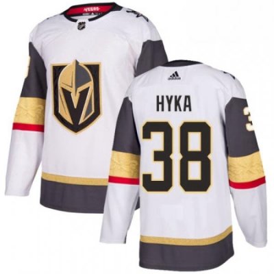 Womens Adidas Vegas Golden Knights 38 Tomas Hyka Authentic White Away NHL Jersey