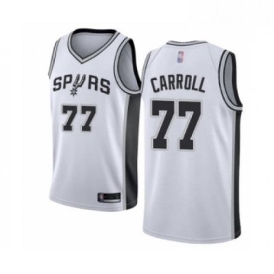 Womens San Antonio Spurs 77 DeMarre Carroll Swingman White Basketball Jersey Association Edition