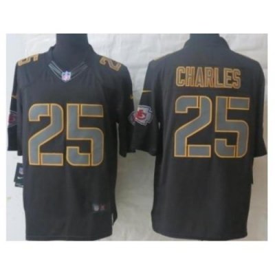 Nike Kansas City Chiefs 25 Jamaal Charles Black Limited Impact NFL Jersey