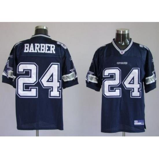 Men Dallas Cowboys Marion Barber #24 Blue Sitched Nike Vapor Jersey