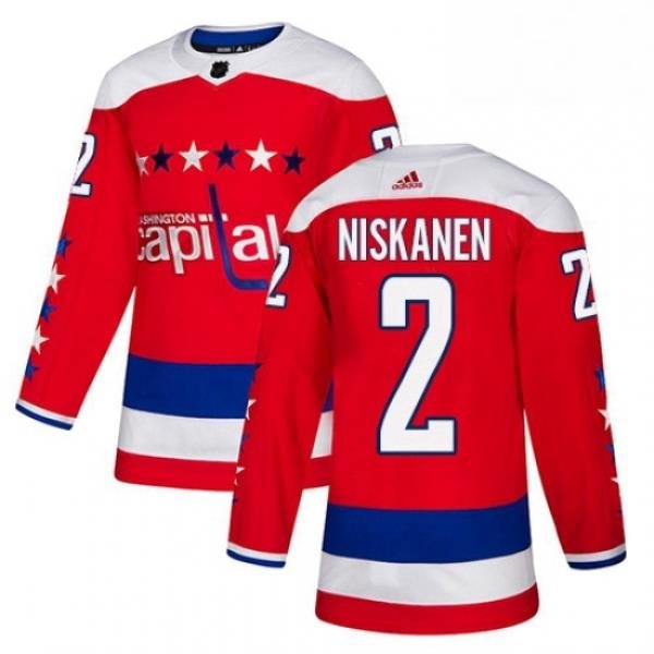 Youth Adidas Washington Capitals 2 Matt Niskanen Authentic Red Alternate NHL Jersey