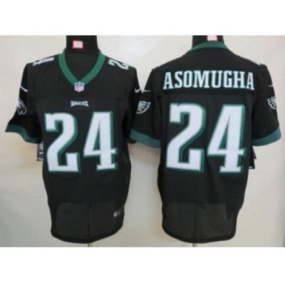 Nike Philadelphia Eagles 24 Nnamdi Asomugha black Elite NFL Jersey