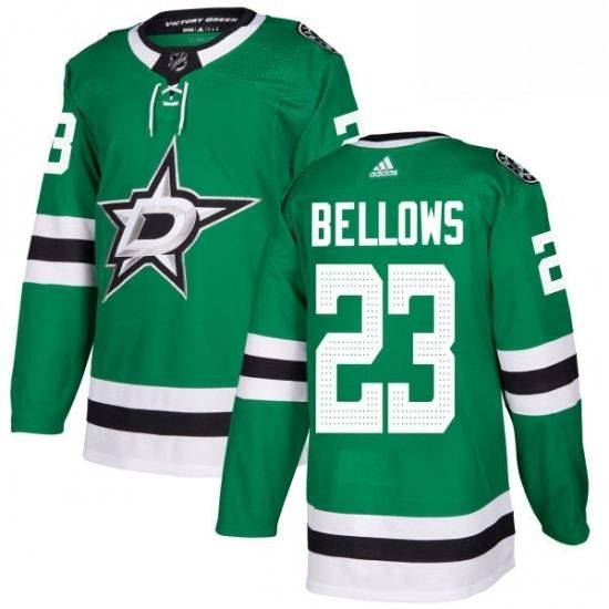 Mens Adidas Dallas Stars 23 Brian Bellows Premier Green Home NHL Jersey