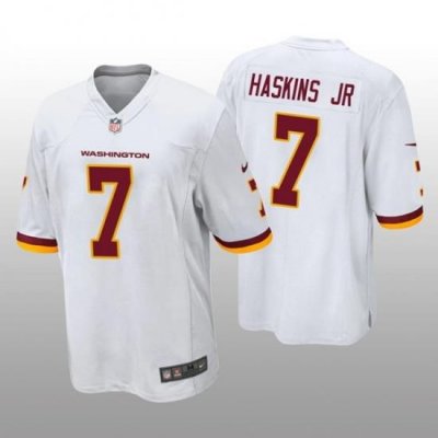 Men Redskins 7 Dwayne Haskins Jr  White 2020 Vapor Untouchable Limited Jersey