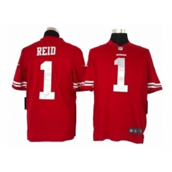 Nike San Francisco 49ers 1 Eri Reid red Limited NFL Jersey