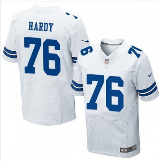 Nike Dallas CoWboys #76 Greg Hardy White Mens Stitched NFL Elite Jersey