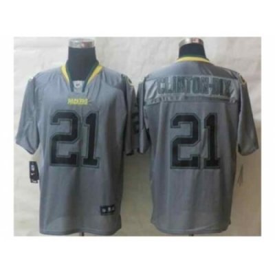 Nike Green Bay Packers 21 Ha Ha Clinton-Dix grey Elite lights out NFL Jersey