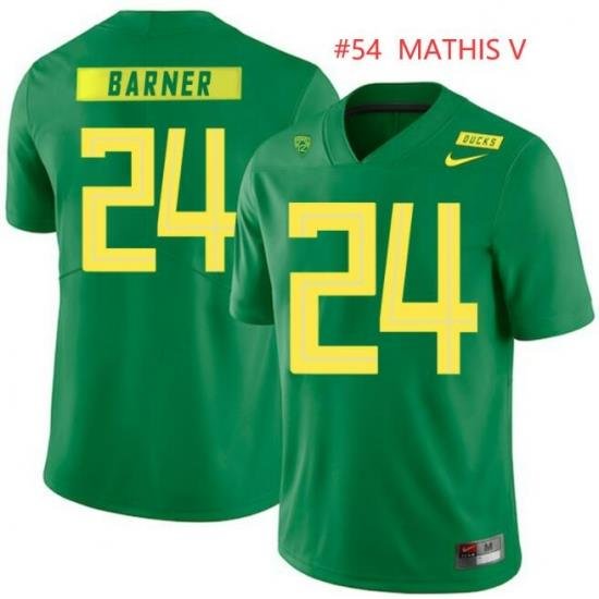 Men Ducks #54 MATHIS V Green Jersey