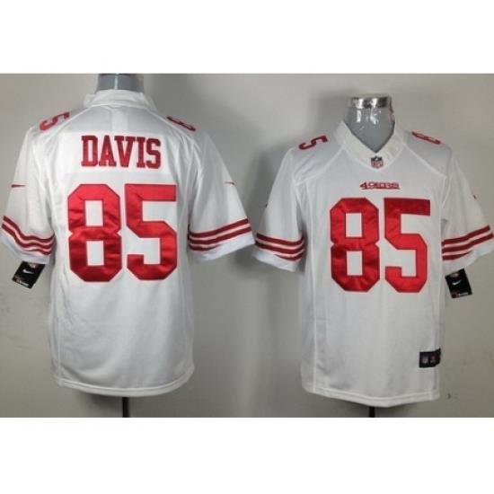 Nike San Francisco 49ers 85 Vernon Davis White Limited NFL Jersey