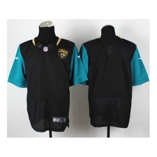 Nike Jacksonville Jaguars Blank Black Elite NFL Jersey