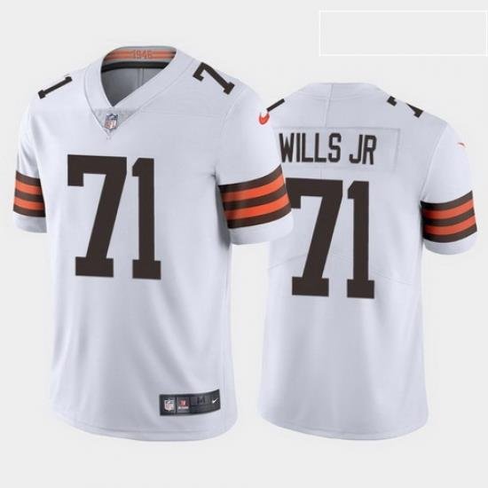 men jedrick wills cleveland browns white vapor limited jersey 2020