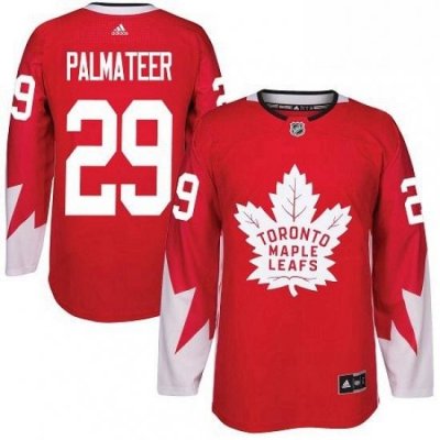 Mens Adidas Toronto Maple Leafs 29 Mike Palmateer Premier Red Alternate NHL Jersey