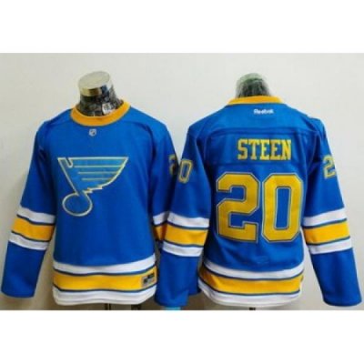 Blues #20 Alexander Steen Light Blue 2017 Winter Classic Womens Stitched NHL Jersey