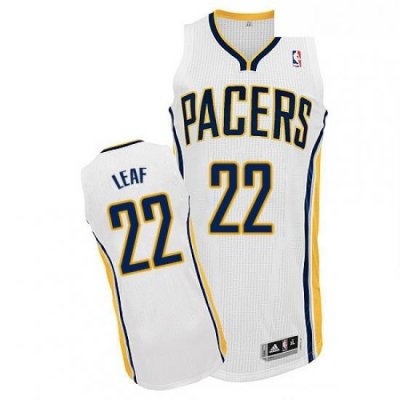 Youth Adidas Indiana Pacers 22 T J Leaf Authentic White Home NBA Jersey