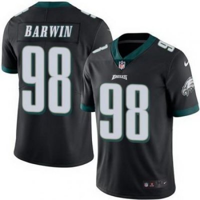 Nike Eagles #98 Connor Barwin Black Mens Stitched NFL Limited Rush Jersey