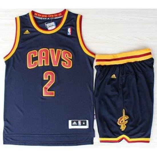 Cleveland Cavaliers 2 Kyrie Irvin Blue Revolution 30 Swingman Jerseys Shorts NBA Suits