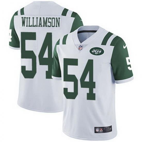 Nike Jets #54 Avery Williamson White Mens Stitched NFL Vapor Untouchable Limited Jersey