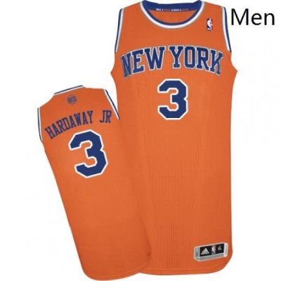 Mens Adidas New York Knicks 3 Tim Hardaway Jr Authentic Orange Alternate NBA Jersey