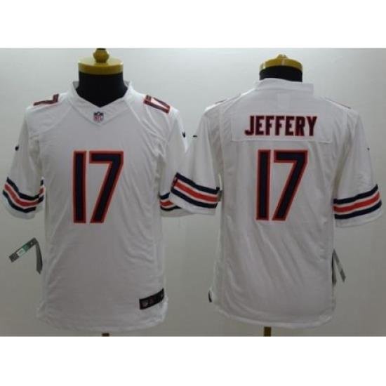 Youth Nike Chicago Bears #17 Alshon Jeffery White Stitched NFL Limited Jersey