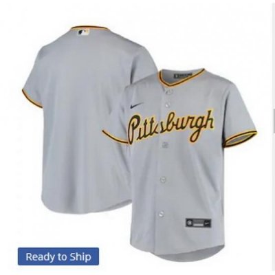 Men Pittsurgh Pirates Nike Gray Blank Jersey