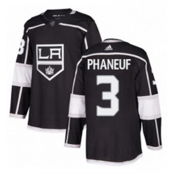 Youth Adidas Los Angeles Kings 3 Dion Phaneuf Authentic Black Home NHL Jersey