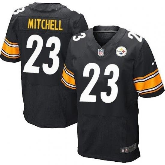 Nike Steelers #23 Mike Mitchell Black Team Color Mens Stitched NFL Elite Jersey