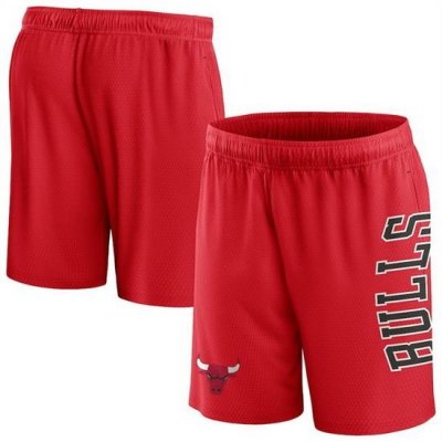 Men Chicago Bulls Red Post Up Mesh Shorts