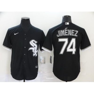 White Sox 74 Eloy Jimenez Black 2020 Nike Cool Base Jersey