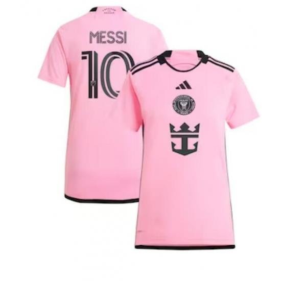 Women's Inter Miami CF Lionel Messi adidas Pink 2024 2getherness Replica Player Jersey