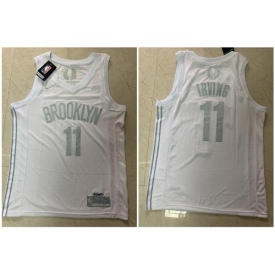 Nets 11 Kyrie Irving White Nike Swingman MVP Jersey