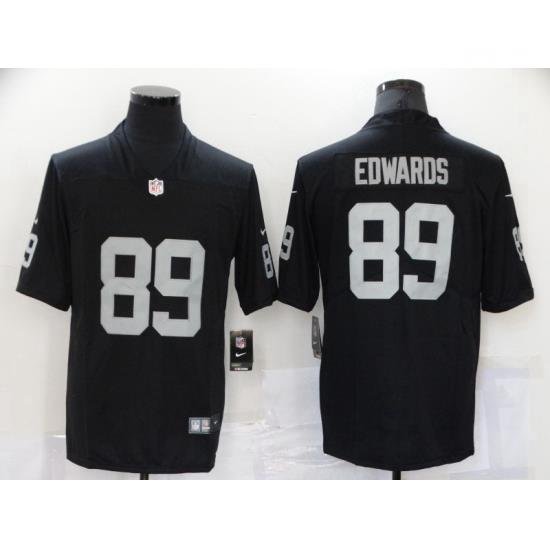 Men's Oakland Raiders #89 Bryan Edwards Black Team Color Vapor Untouchable Limited Jersey