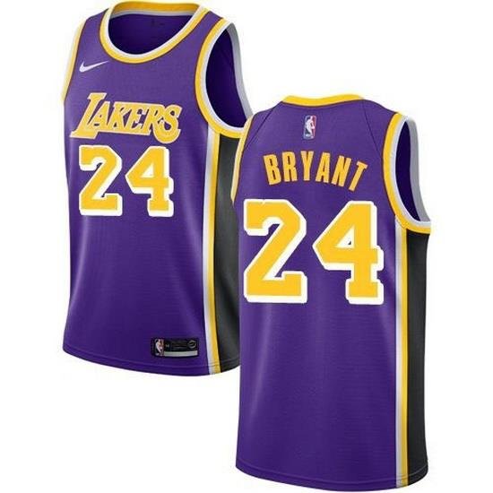 Men Lakers 24 Kobe Bryant Purple Nike Swingman Jersey