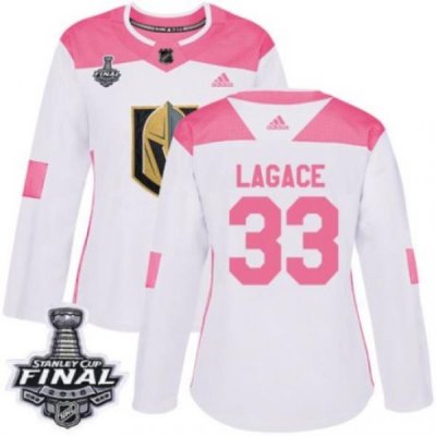 womens maxime lagace vegas golden knights jersey white pink adidas 33 nhl 2018 stanley cup final authentic fashion