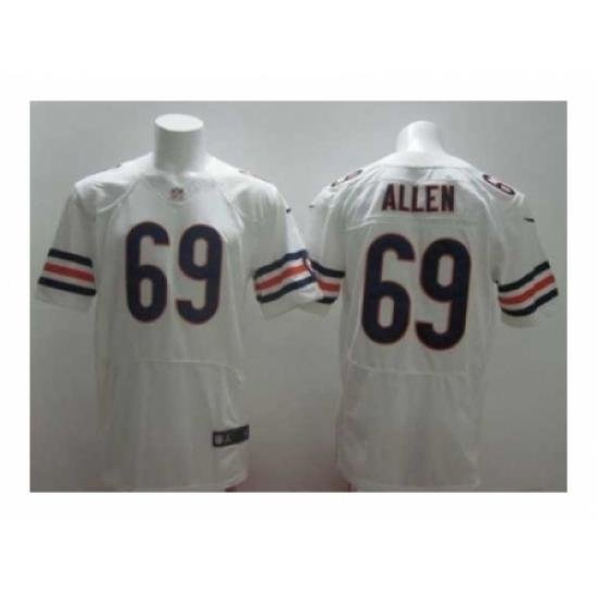 Nike Chicago Bears 69 Jared Allen White Elite NFL Jersey