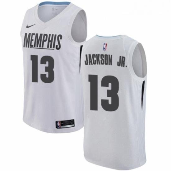 Womens Nike Memphis Grizzlies 13 Jaren Jackson Jr Swingman White NBA Jersey City Edition