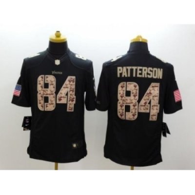 Nike Minnesota Vikings 84 Cordarrelle Patterson black Limited Salute to Service NFL Jersey