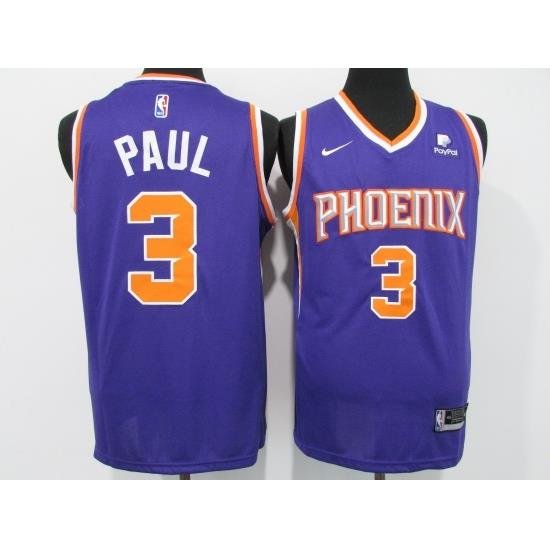 Men's Phoenix Suns #3 Chris Paul Nike Purple Swingman Jersey