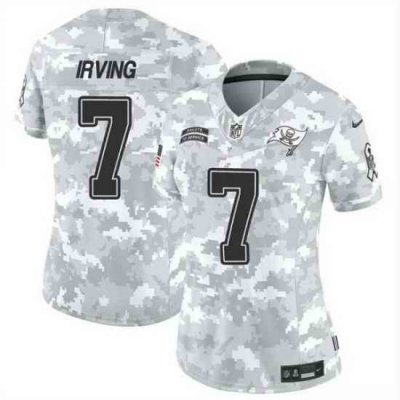 Women Tampa Bay Buccaneers 7 Bucky Irving 2024 F U S E Arctic Camo Salute To Service Limited Stitched Football Jersey