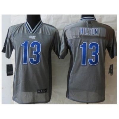 Youth Nike Indianapolis Colts 13 T.Y. Hilton Grey Vapor Elite Jerseys