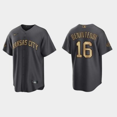 Men AndreW Benintendi Kansas City Royals 2022 Mlb All Star Game Charcoal  Jersey