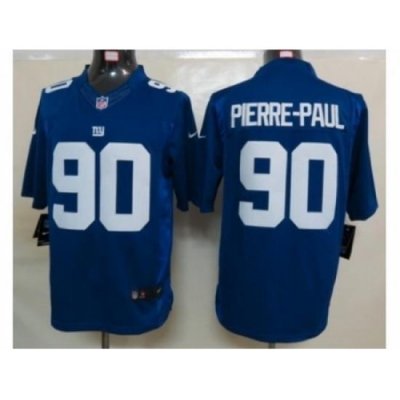 Nike NeW York Giants 90 Jason Pierre-Paul Blue Limited NFL Jersey