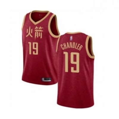 Womens Houston Rockets 19 Tyson Chandler Swingman Red Basketball Jersey 2018 19 City Edition