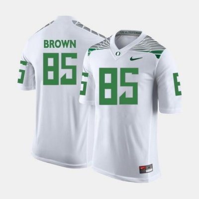 Men Oregon Ducks Pharaoh Brown College Football White Jersey