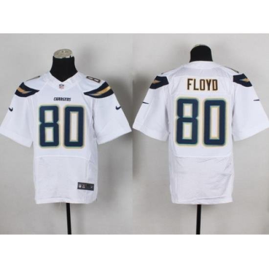 Nike San Diego Chargers 80 Malcom Floyd White Elite NeW NFL Jersey