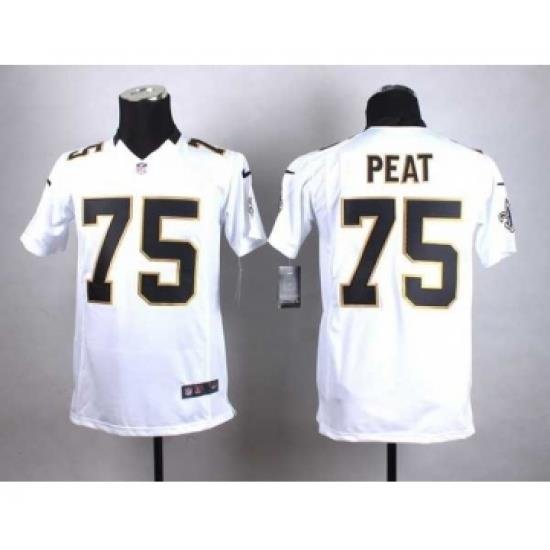 nike youth nfl jerseys new orleans saints 75 peat white[nike]