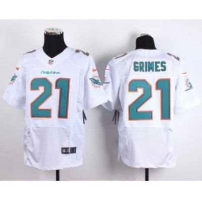 nike nfl jerseys miami dolphins 21 grimes white[Elite][grimes]