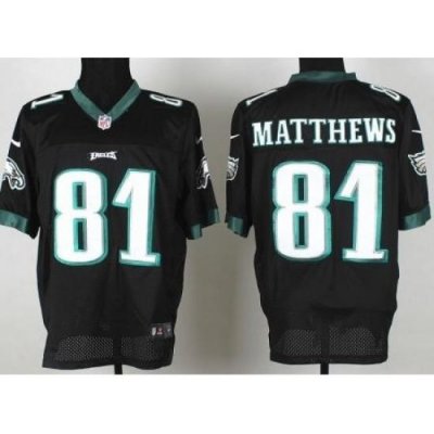 Nike Philadelphia Eagles 81 Jordan Matthews Black Elite NFL Jersey