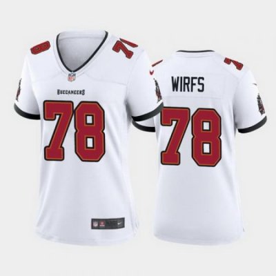 women tristan wirfs tampa bay buccaneers white game jersey 2020