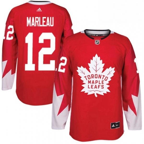 Youth Adidas Toronto Maple Leafs 12 Patrick Marleau Authentic Red Alternate NHL Jersey