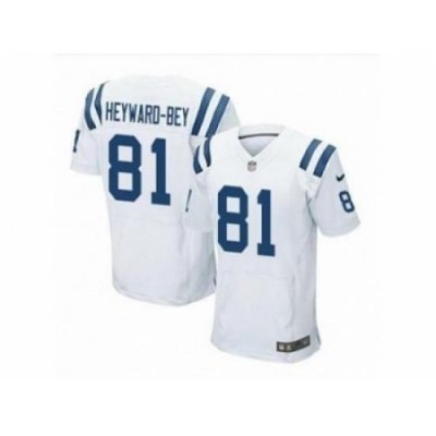 Nike Indianapolis Colts 81 Darrius HeyWard-bey White Elite NFL Jersey